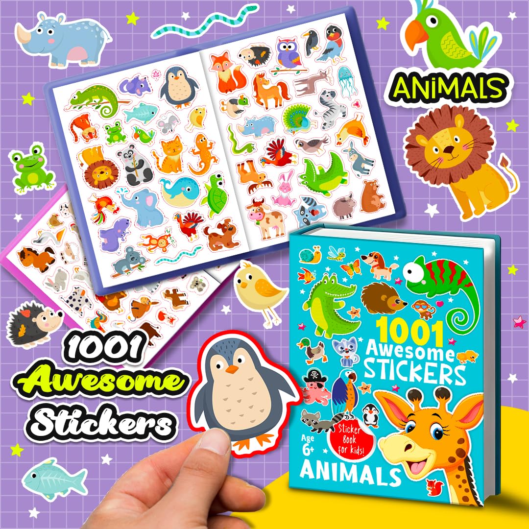 1001 Awesome Stickers - Animals