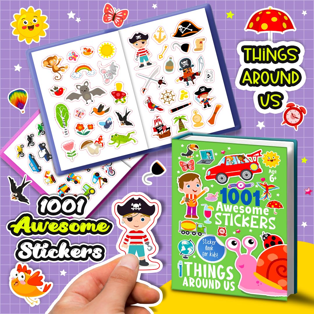 1001 Awesome Stickers - Things Around Us