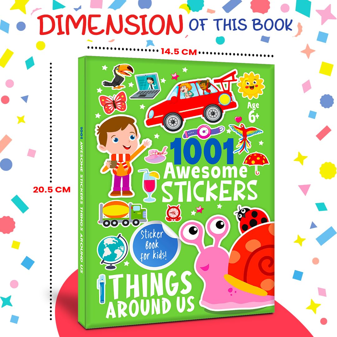 1001 Awesome Stickers - Things Around Us