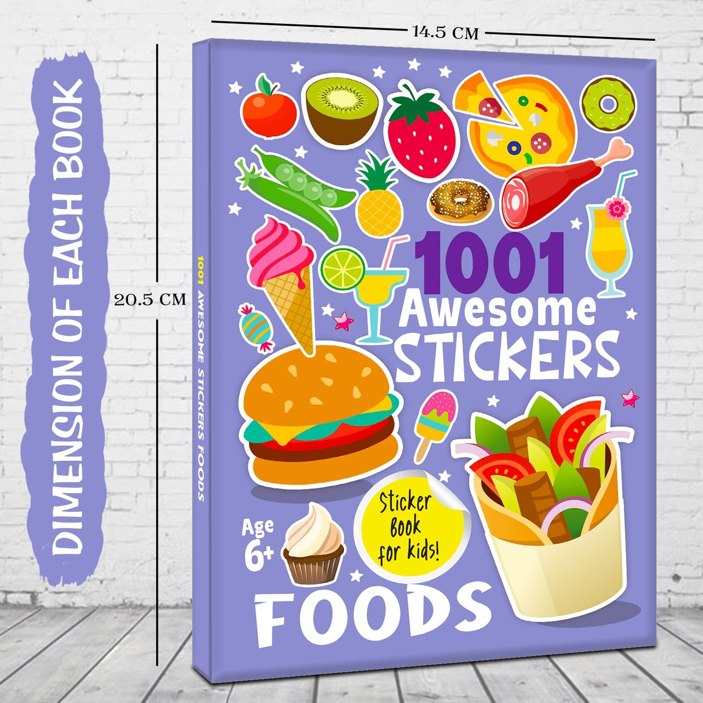 1001 Awsome Stickers - Foods