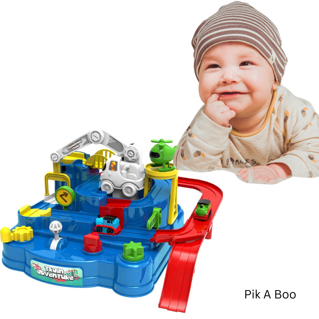 Train Track Adventure Playset – Interactive Vehicle & Ramp Toy for Kids