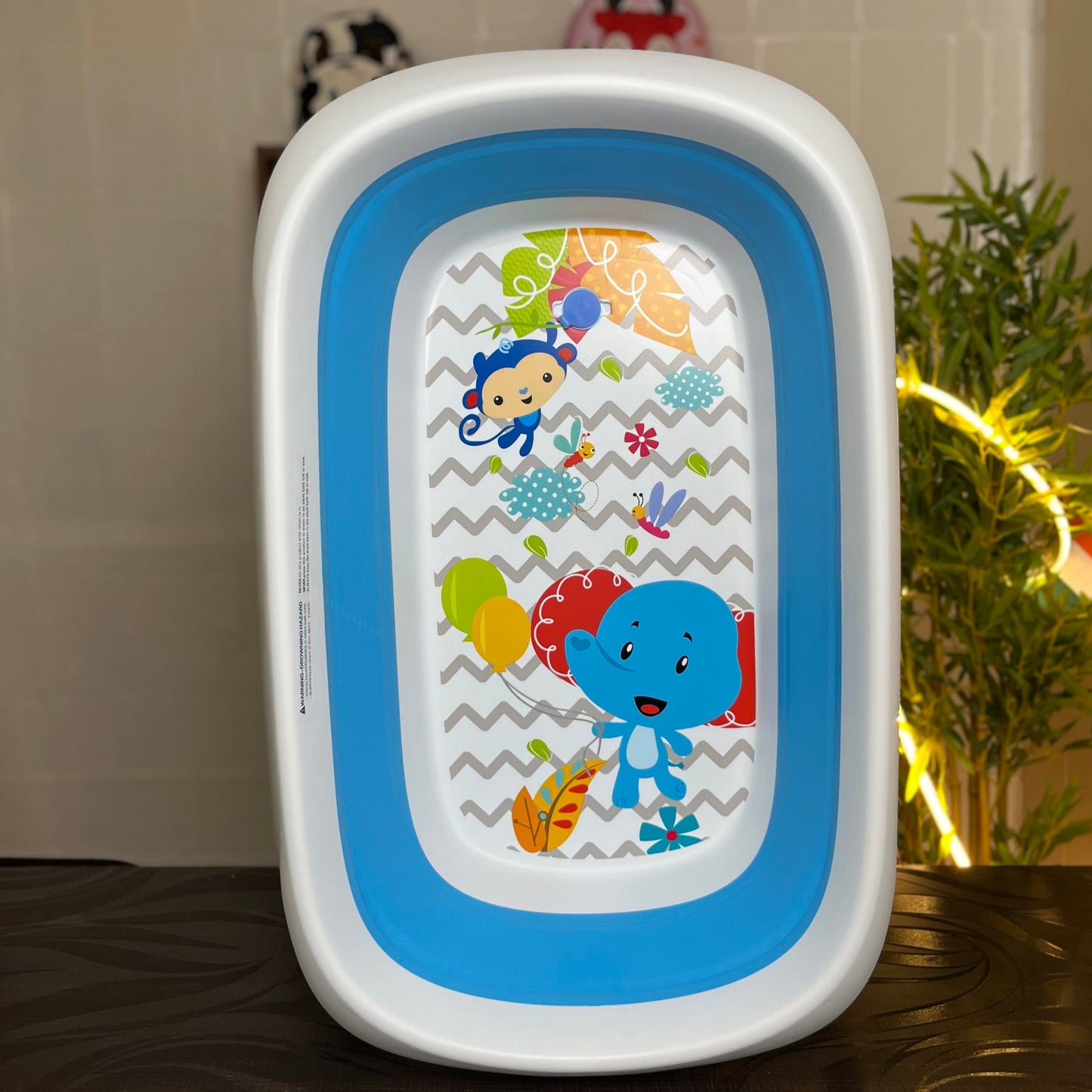 Folding Bath Tub - Portable, Space-Saving, Baby & Toddler Friendly