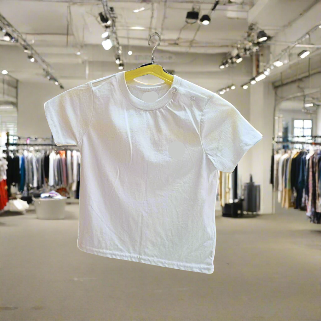 White Cotton T-shirt For boy