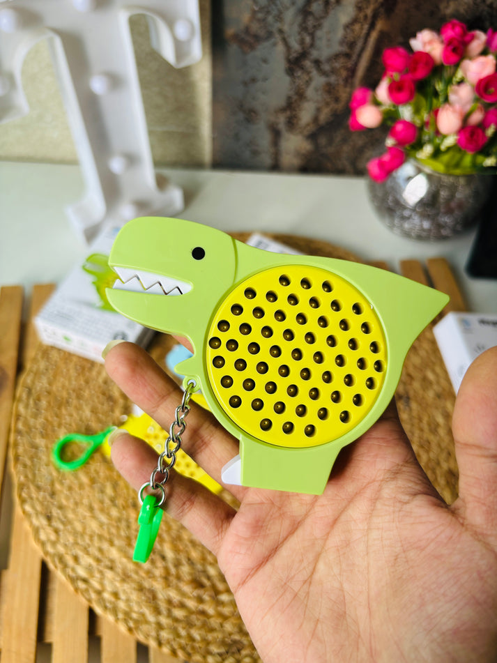 Magnetic Drawing Board Keychain – Dinosaur Bead Toy with Pen | Montessori Activity Assorted (Any one)