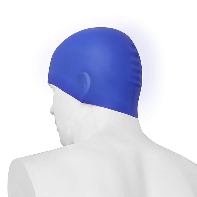 Silicone Swim Caps: Unisex Non-Slip Durable Swimming Hats for Training and Racing