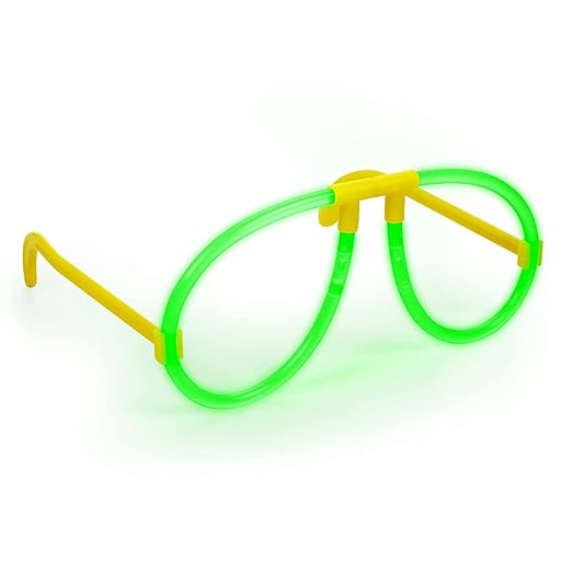 Blue Glow Stick Hairpin and Eyeglasses