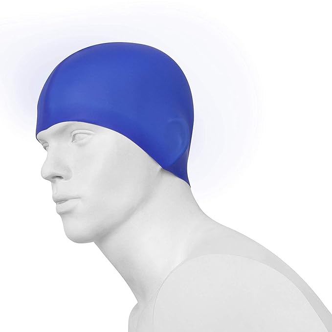 Silicone Swim Caps: Unisex Non-Slip Durable Swimming Hats for Training and Racing