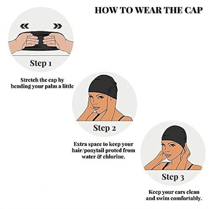 Silicone Swim Caps: Unisex Non-Slip Durable Swimming Hats for Training and Racing