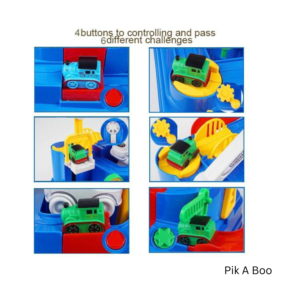 Train Track Adventure Playset – Interactive Vehicle & Ramp Toy for Kids
