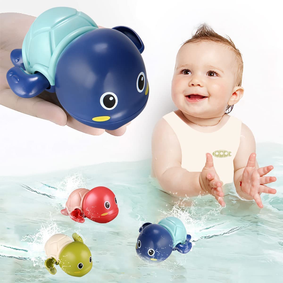 Swimming Turtle Bath Toy for Kids - Cute, Fun & Engaging Bath Time! Any One