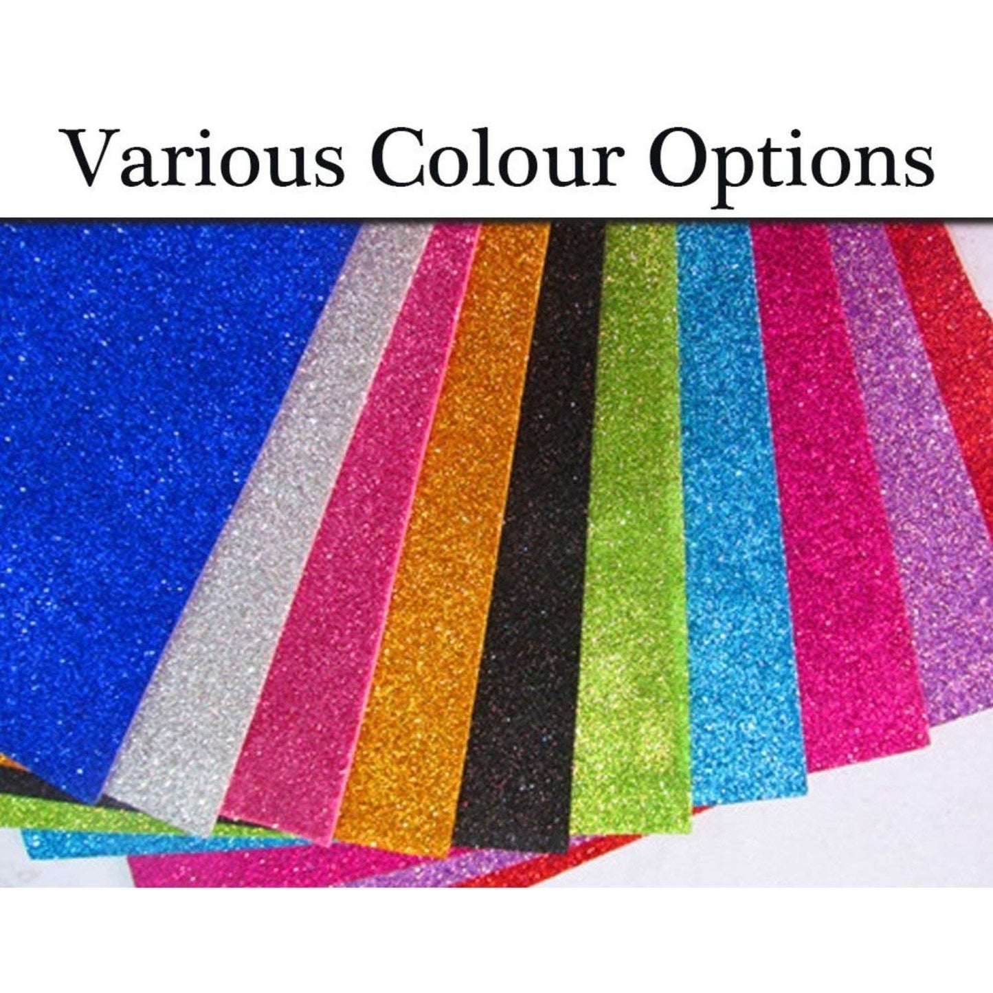 Glitter Foam Sheet with Sticky Back Pack of 10