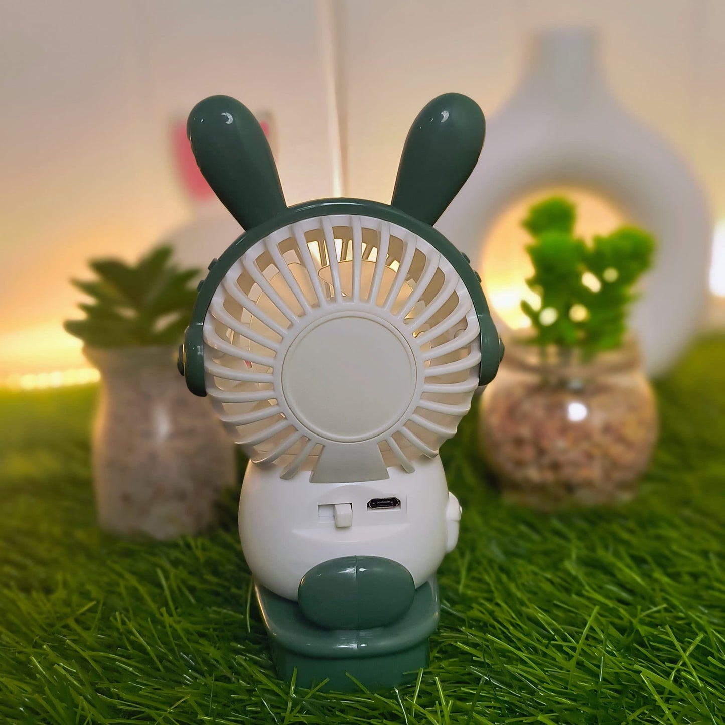 Mini Pet Series USB Rechargeable Handheld Fan: Scooter-Style Lightweight Cooling Fan for Travel & Desktop Use ( HD-6611 )