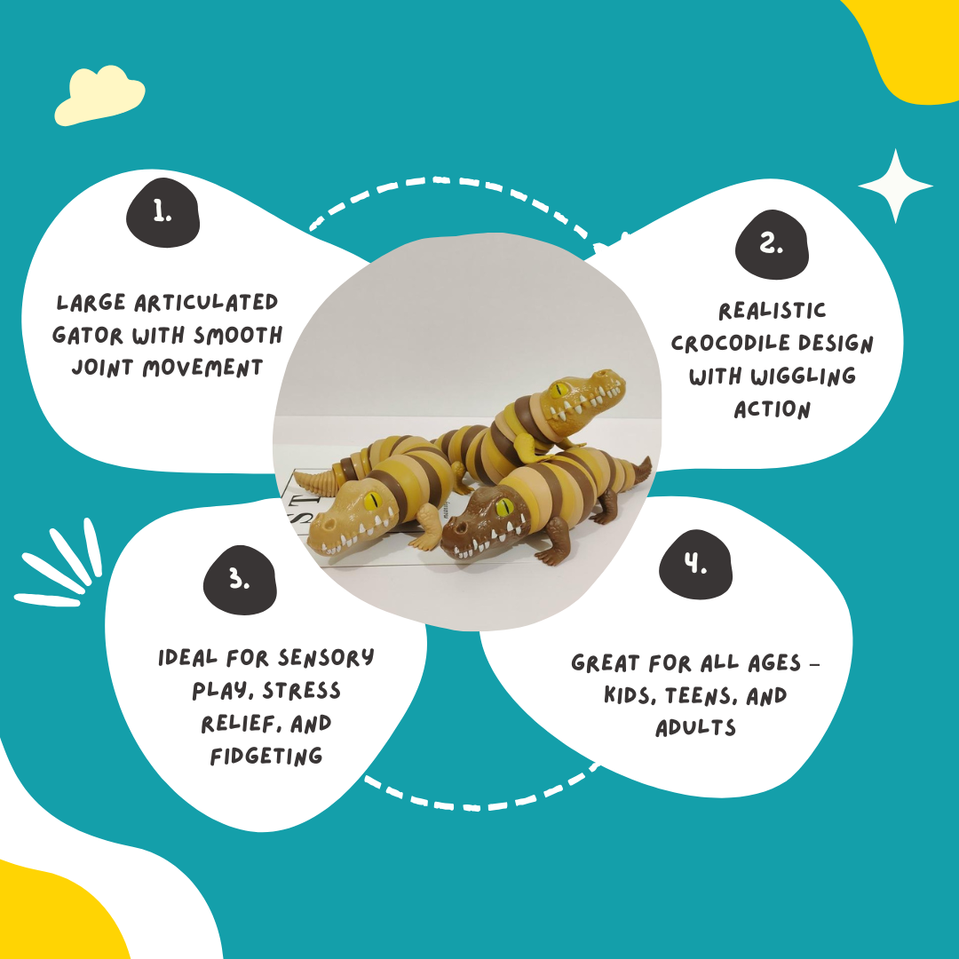 Articulated Slug Reptile Toy