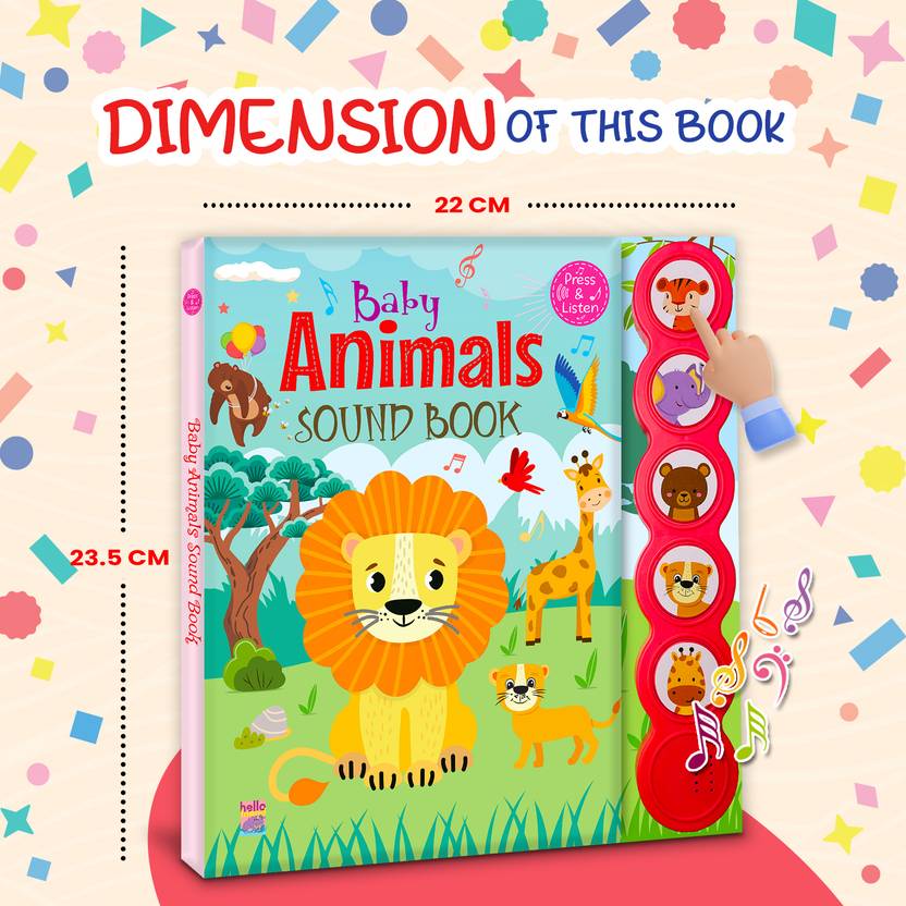 Baby Animals Sound Book – 5 Click | Interactive Learning for Kids