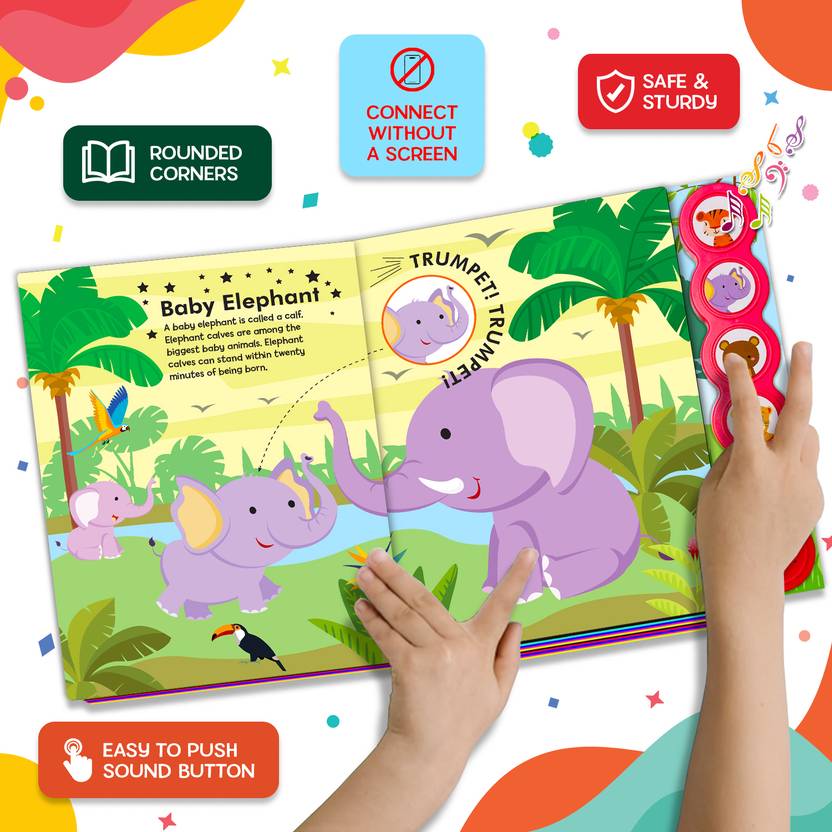 Baby Animals Sound Book – 5 Click | Interactive Learning for Kids