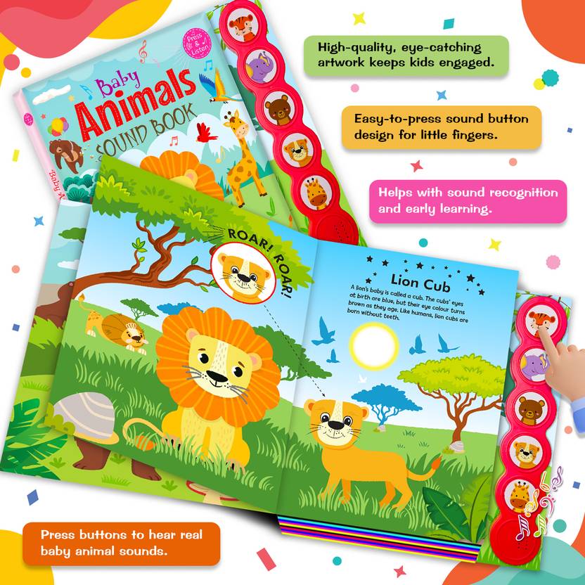 Baby Animals Sound Book – 5 Click | Interactive Learning for Kids