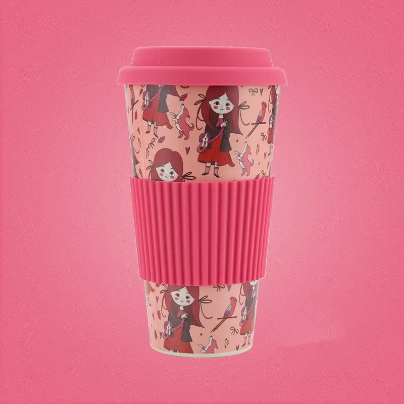 Bamboo Fiber Mug – 400ML with Silicone Lid & Sleeve