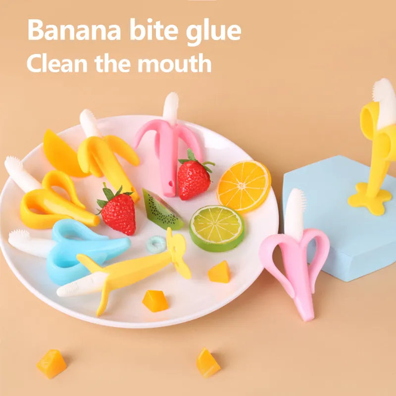 Banana Bendable Training Toothbrush Baby Infant