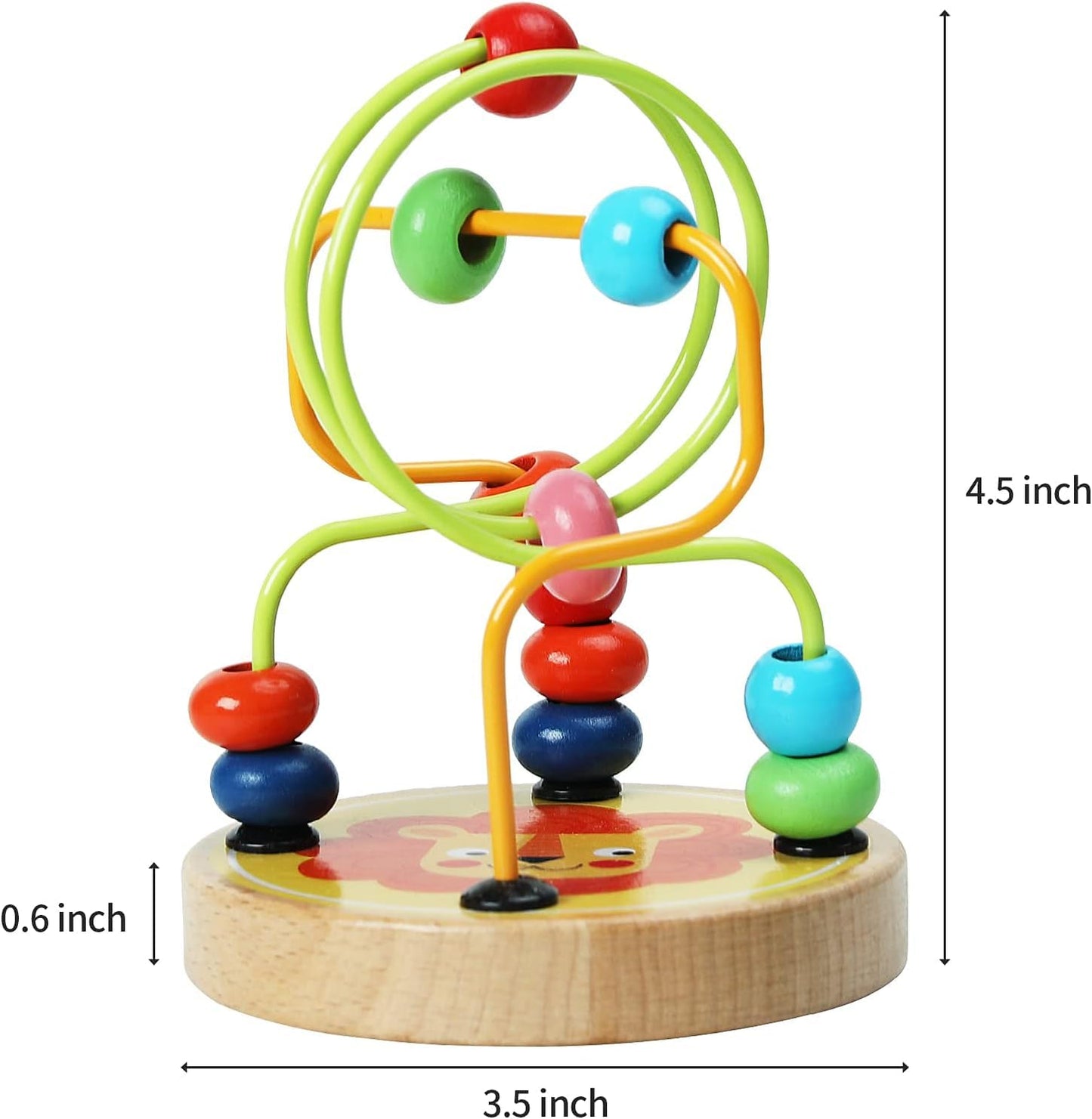 Bead Roller Coaster Track Wooden Montessori Activity Set for Infants, Toddlers (Any 1)