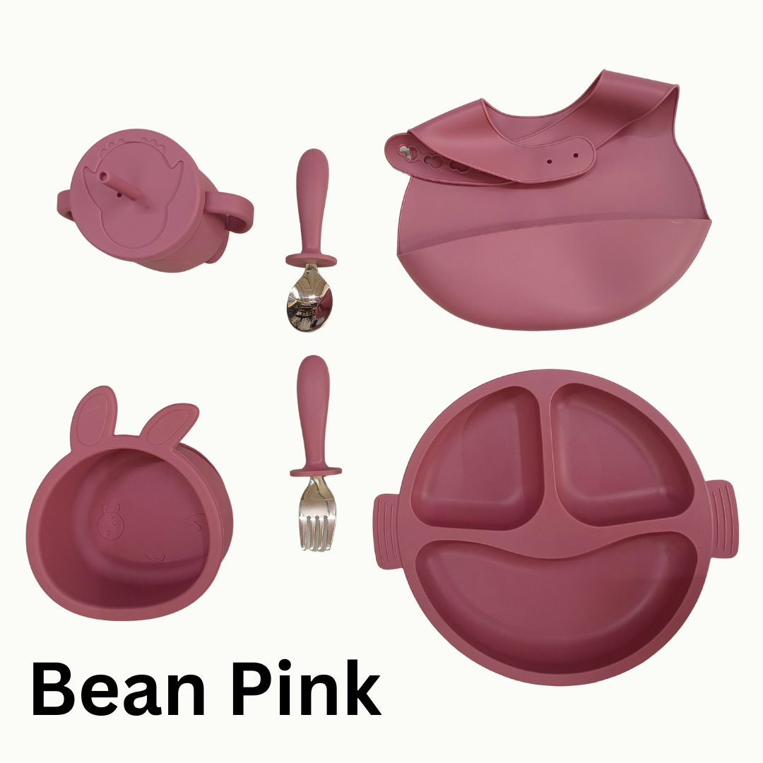 Silicone Tableware Suction Baby Feeding Set – Easy Grip