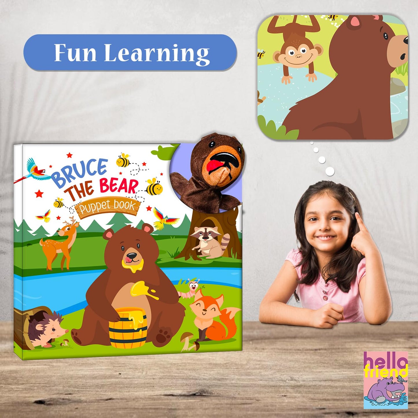 Bruce The Bear - Puppet Book