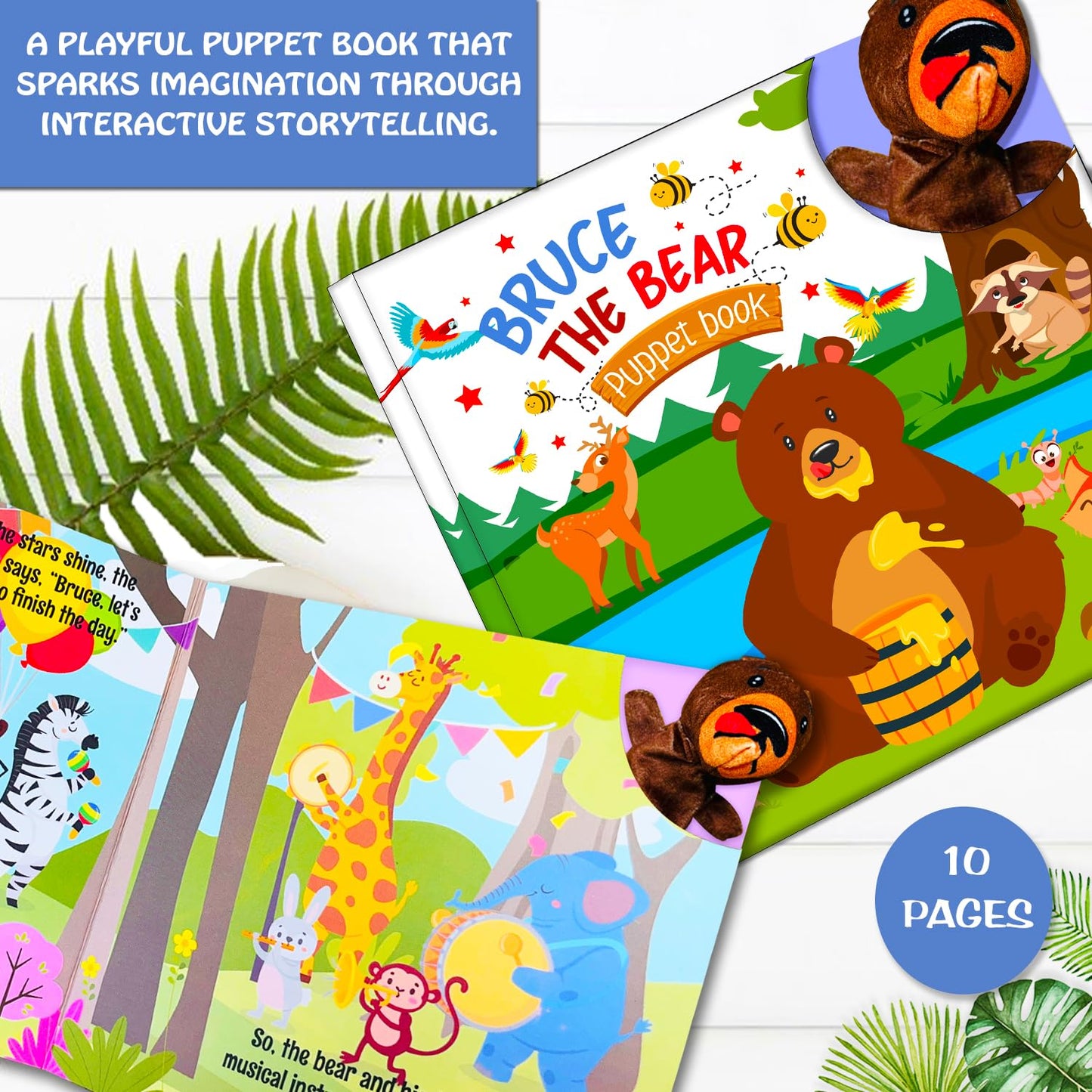Bruce The Bear - Puppet Book