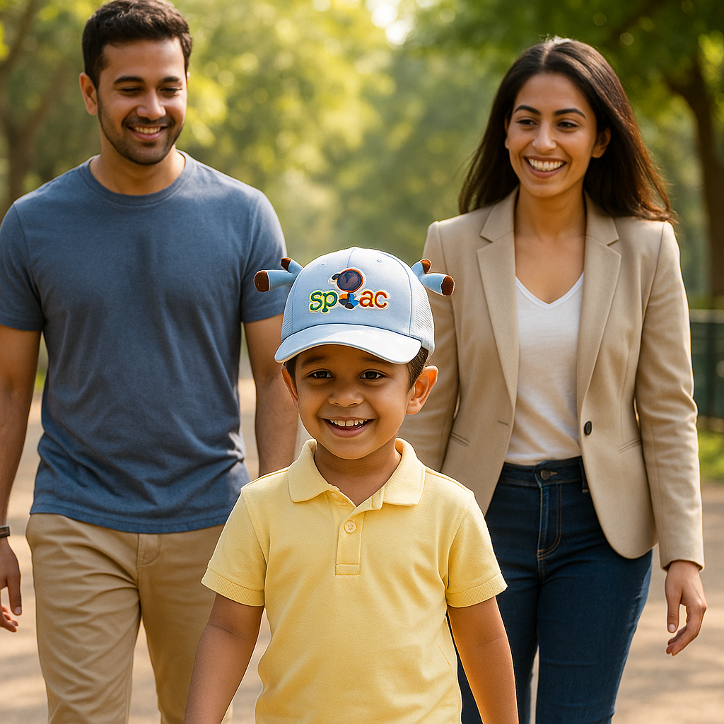 Kids Space-Themed Pink Cap – Astronaut Design & Ears
