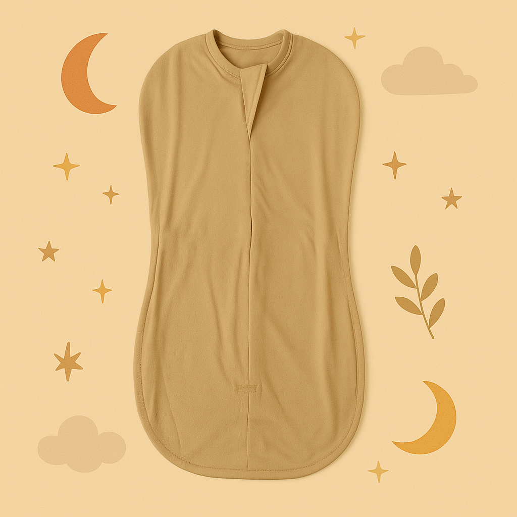 Organic Cotton Sleeping Pod for Newborns | Cream – Ultra-Soft, Breathable & Safe Cocoon for Cozy Sleep