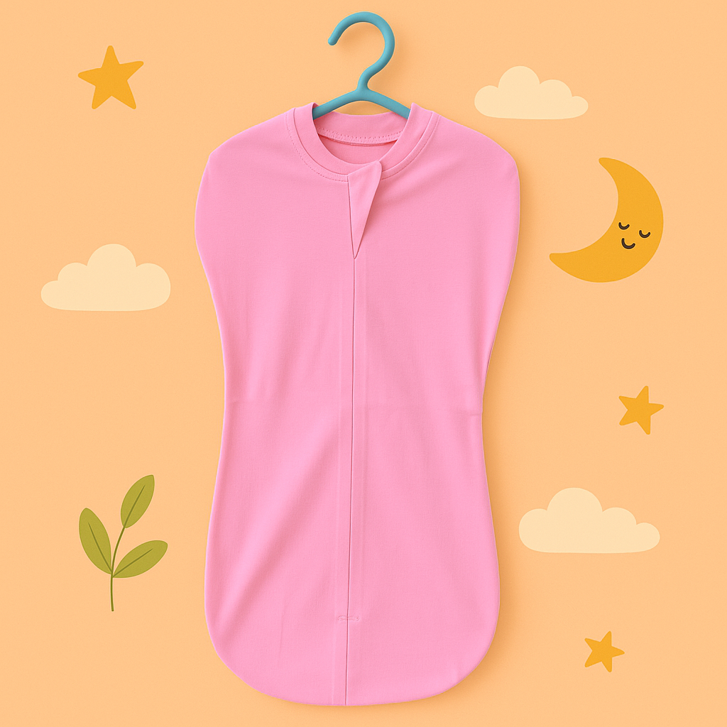 Organic Cotton Sleeping Pod for Newborns | Pink – Ultra-Soft, Breathable & Safe Cocoon for Cozy Sleep