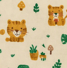 Tiger Tots | Soft Muslin Hooded Baby Wrapper – Adorable Tiger Design for Cozy Comfort