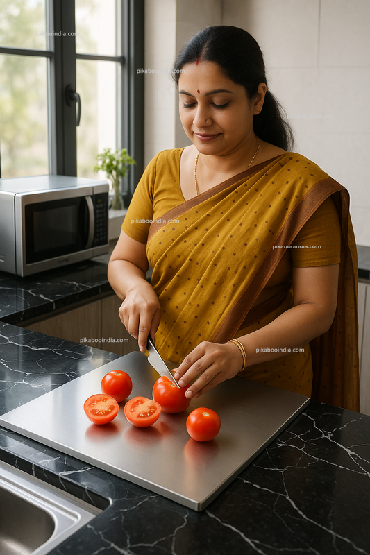 Stainless Steel Chopping Board | Durable & Hygienic Kitchen Essential for Meat, Veggies & More
