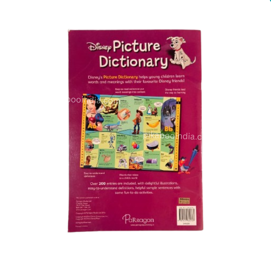 Picture Dictionary Book – 200+ Words with Colourful Illustration