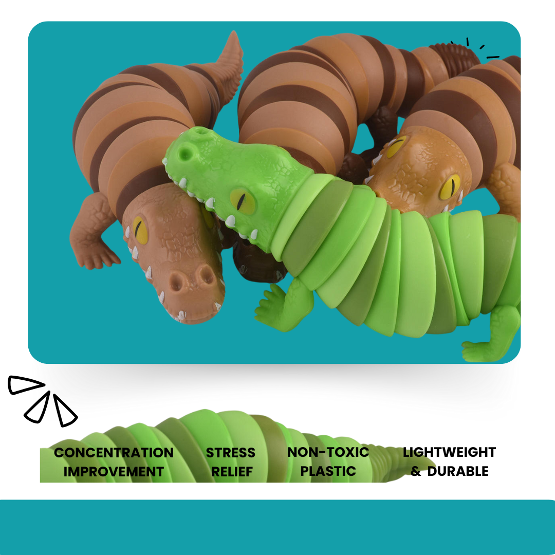 Crocodile Wiggle Gator Fidget Toy