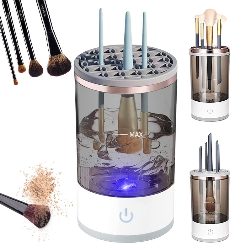Electric Makeup Brush Cleaner – Hands-Free Automatic Spinner for Fast Deep Cleaning