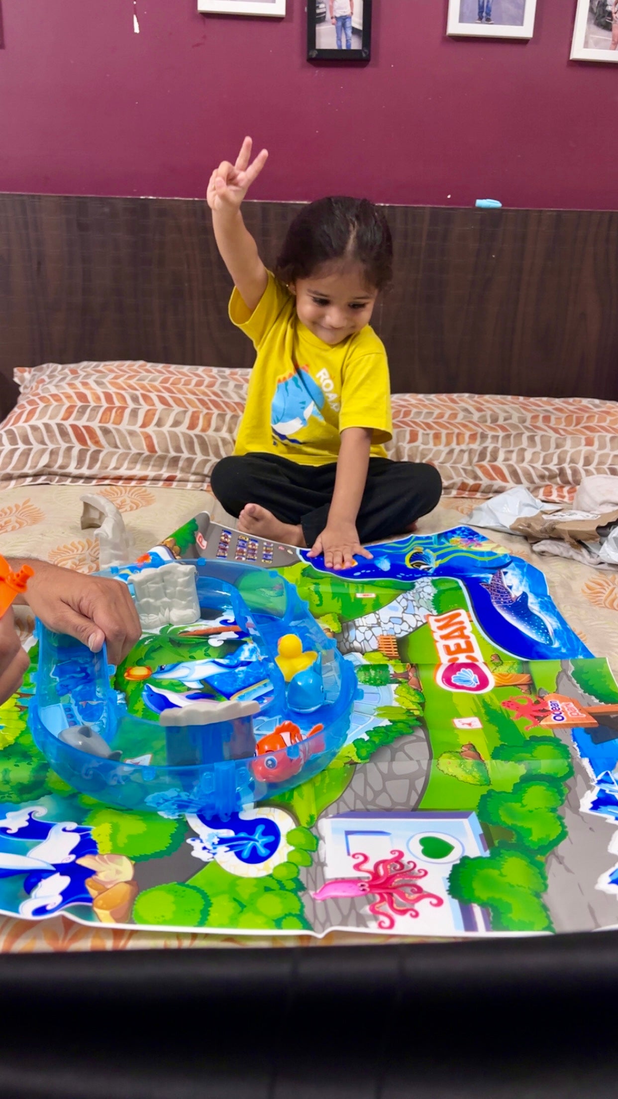 Ocean Track Water Slide Free Water Magic Book Themed Fun for Kids