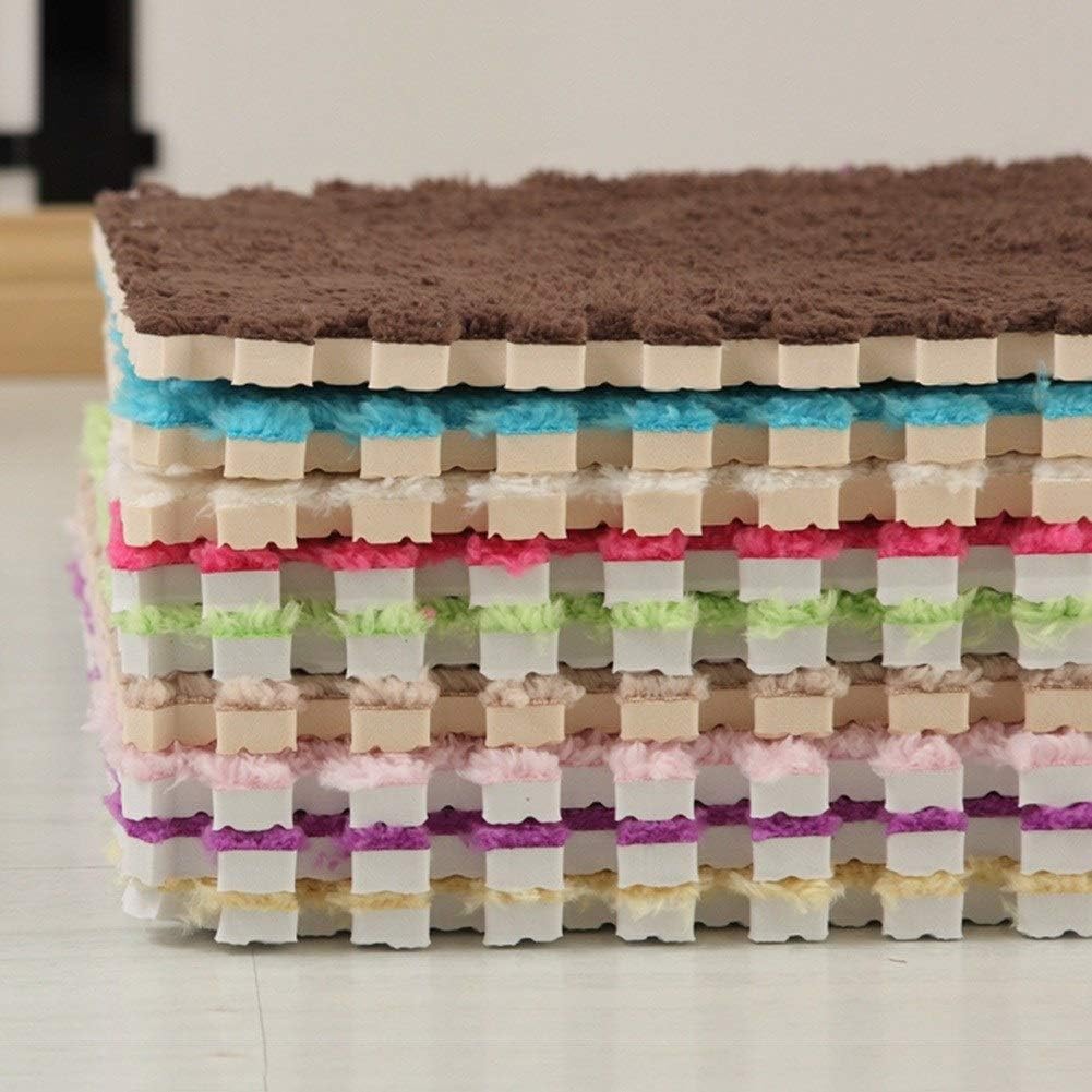 Living Room Bedroom Puzzle Children Kids Soft Carpet Patchwork Jigsaw Splice Heads Baby Mat Carpet Fluffy Non-slip