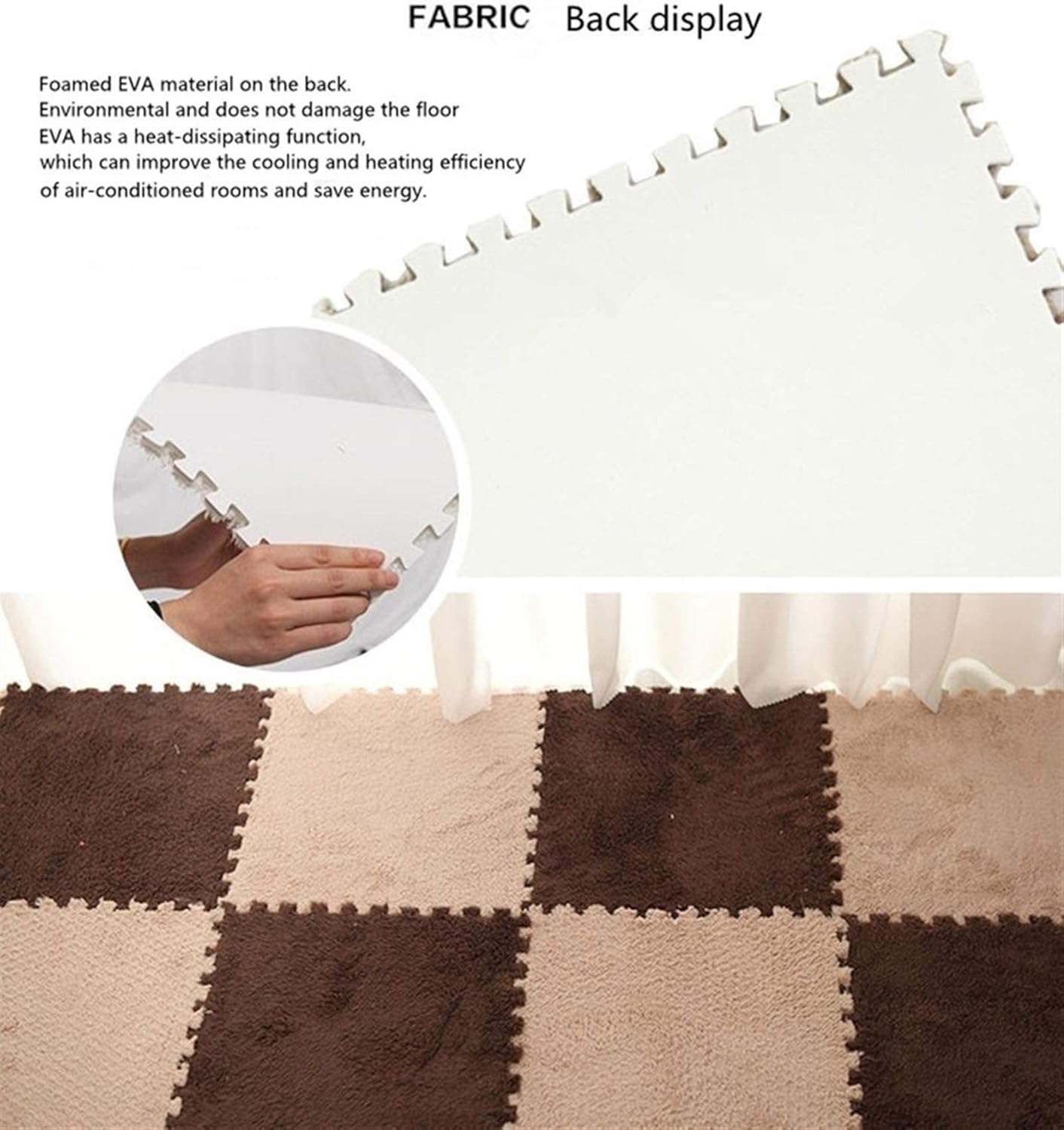 Living Room Bedroom Puzzle Children Kids Soft Carpet Patchwork Jigsaw Splice Heads Baby Mat Carpet Fluffy Non-slip