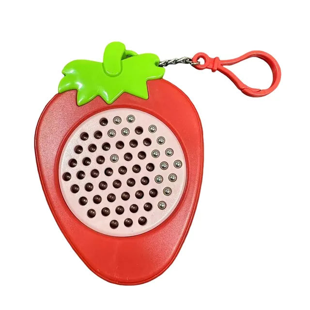 Magnetic Drawing Board Keychain – Strawberry Bead Toy with Pen | Montessori Activity