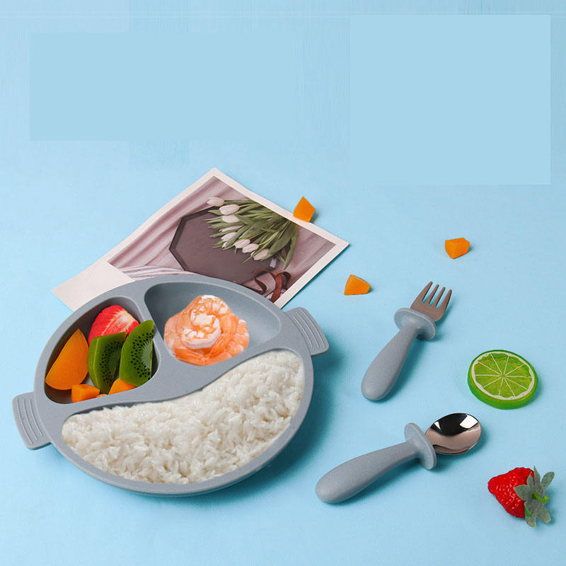 Silicone Tableware Suction Baby Feeding Set – Easy Grip