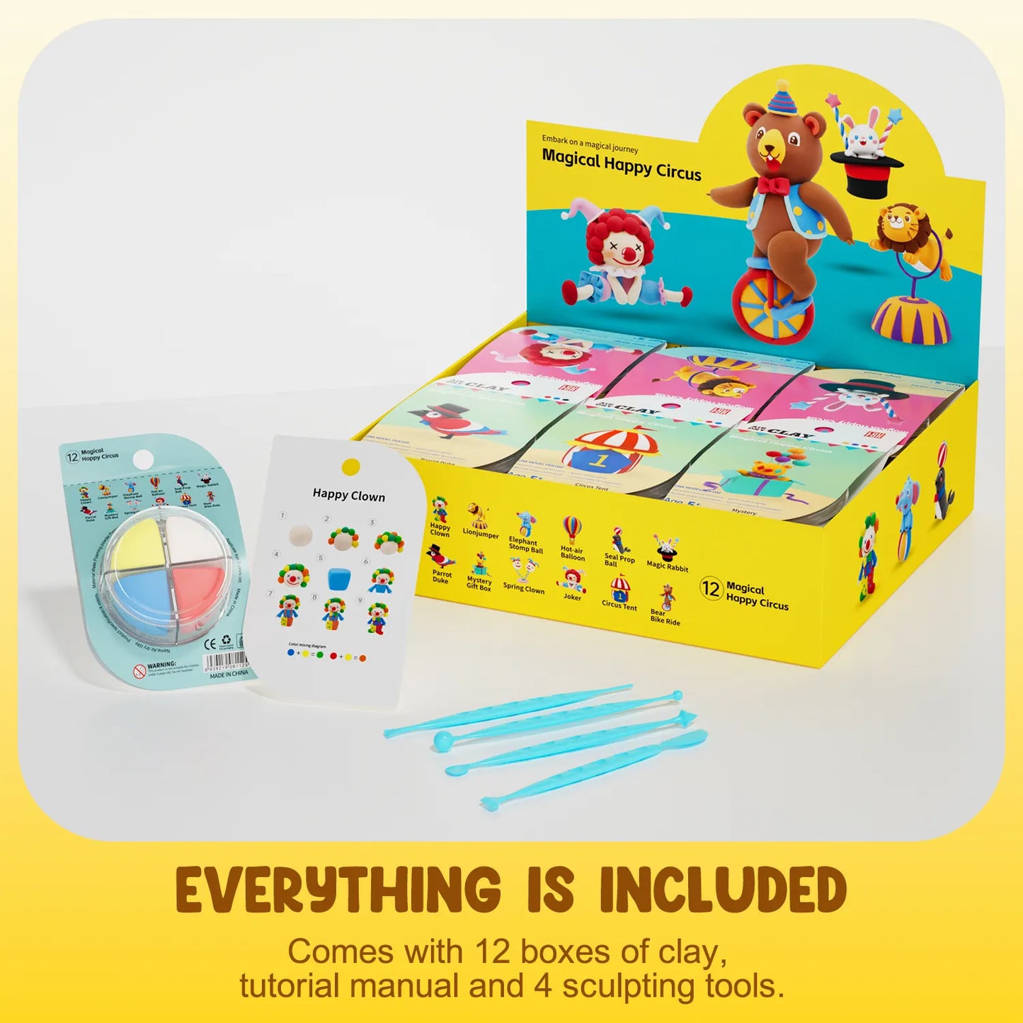 Magical Circus Clay – Soft Non-Toxic Modeling Clay