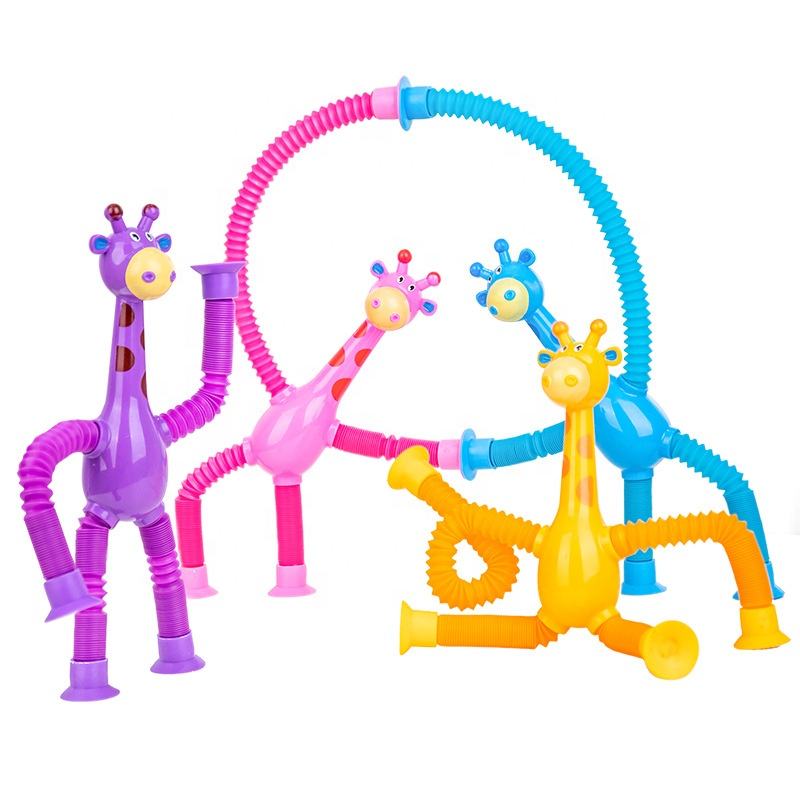Giraffe Suction Pop Tube Toy – Baby Fidget Fun