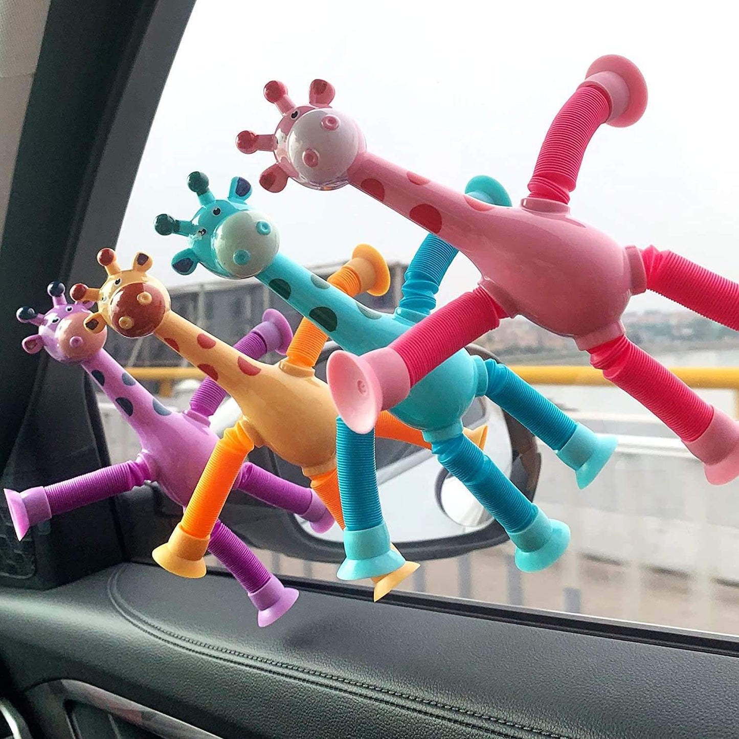Giraffe Suction Pop Tube Toy – Baby Fidget Fun