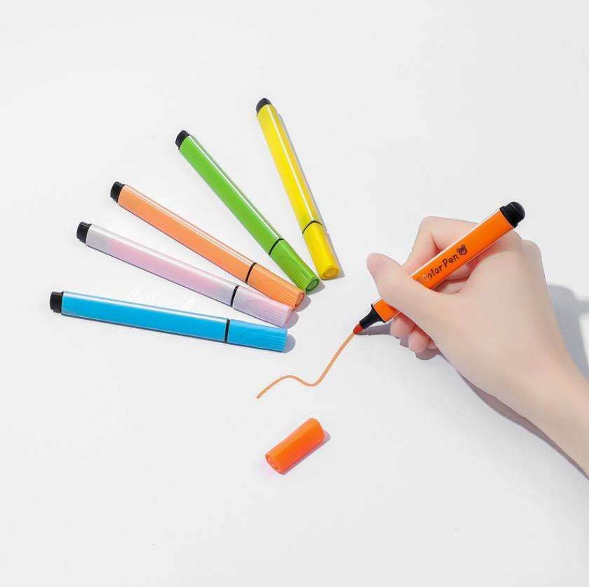 36 Color Triangular Watercolor Pen Set – Washable DIY Art Markers