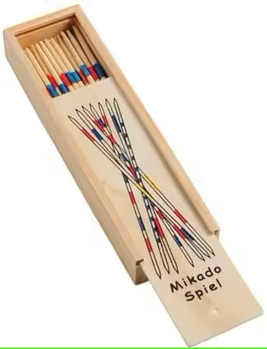 Mikado Pick-Up Sticks – Wooden Game for Kids & Family