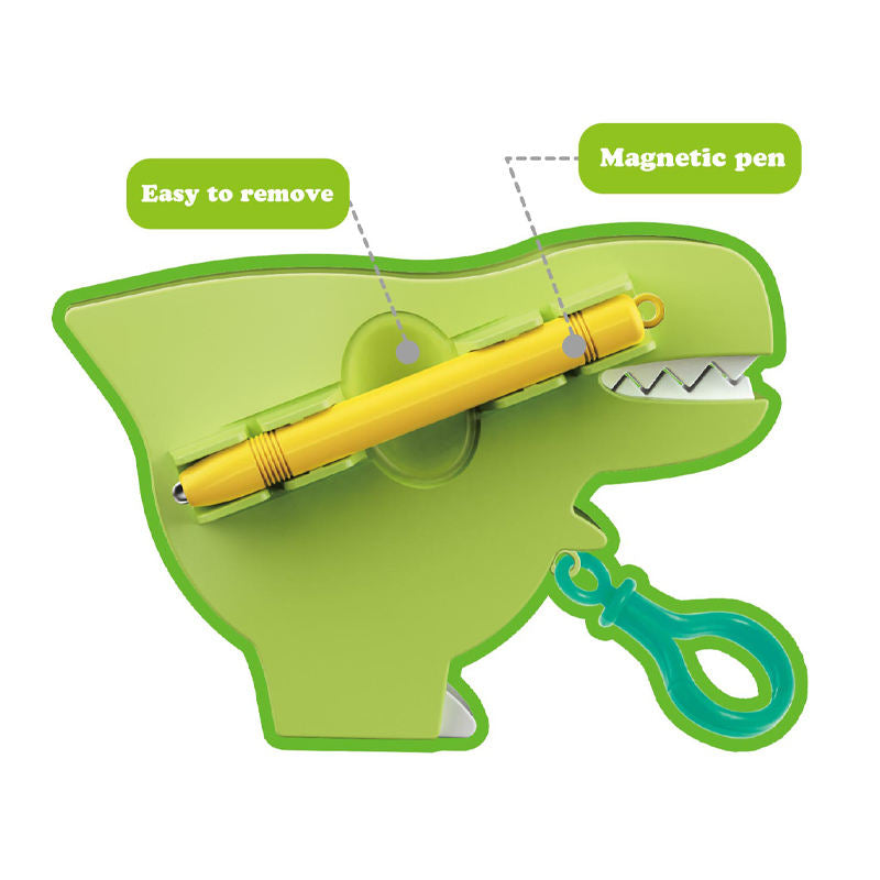 Dino Magnetic Drawing Keychain – Montessori Fidget