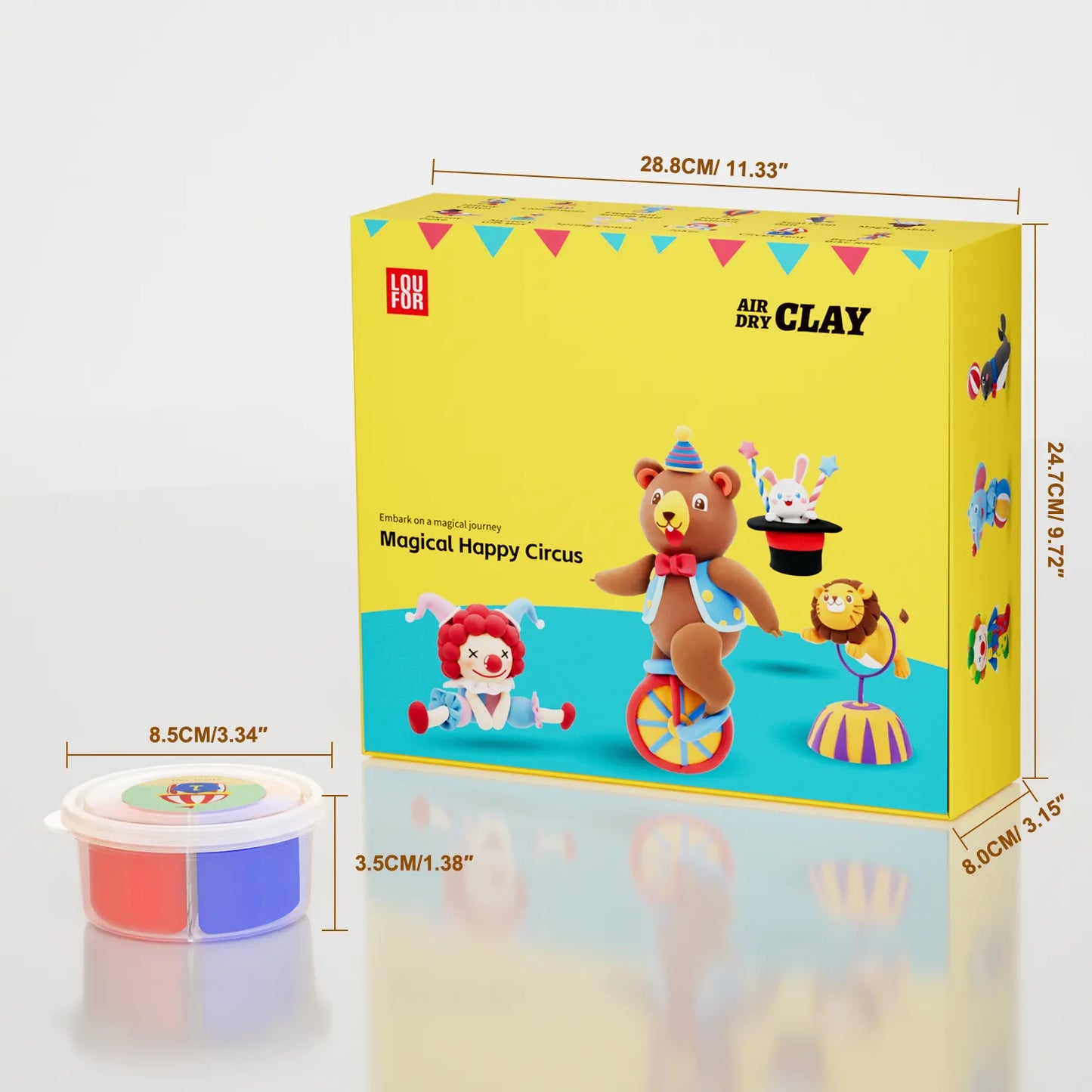 Magical Circus Clay – Soft Non-Toxic Modeling Clay