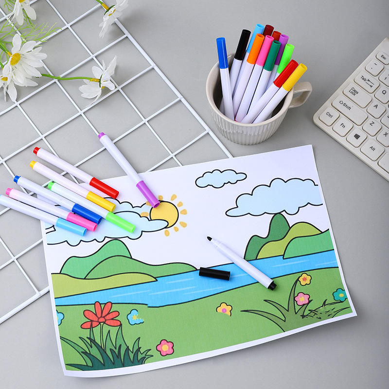 Whiteboard Erasable Marker Pens – Colorful Smooth Writing Set