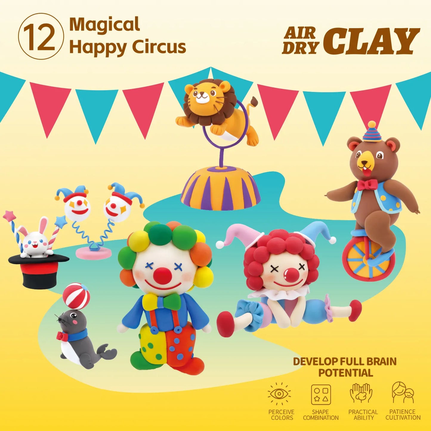 Magical Circus Clay – Soft Non-Toxic Modeling Clay
