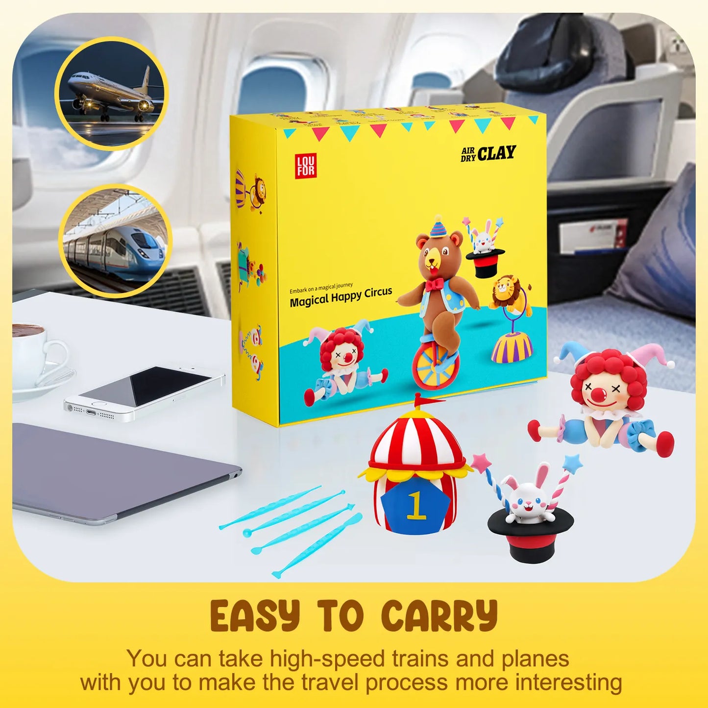 Magical Circus Clay – Soft Non-Toxic Modeling Clay