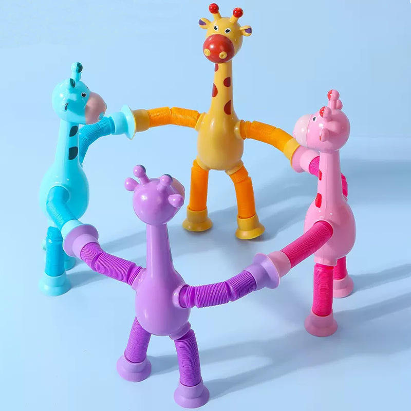 Giraffe Suction Pop Tube Toy – Baby Fidget Fun